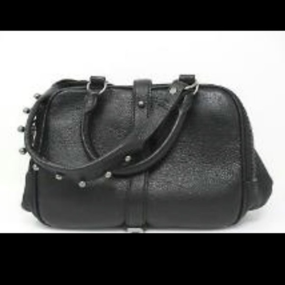 Alexander Wang Anita Frame Satchel Black Leather